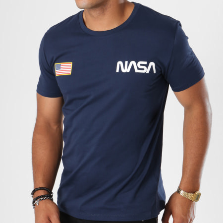 image  1 NASA Tee Shirt Chest Bleu Marine